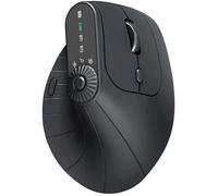 Ergonomic Triple-Connect Wireless Mouse, with 57° Handshake Grip, Tri-Mode Wireless & Wired Connectivity, Multi-Device Bluetooth & 2.4g Connectivity, For Laptop/Pc/Mac (Black)