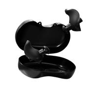 Ergonomic Water Ear Plugs, Pack of 2 Swimmers Silicone Earplugs Swim Gear, Surfing Earbuds, Noise Reduction, Surf Ear Plugs for Snorkeling, Watersports, Black, Blue
