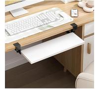 Ergonómica Bandeja Extensora De Escritorio 40 * 20cm Estante De Soporte De Brazo De Montaje En Mesa, Plataforma Plegable De 90, Abrazadera En Reposabrazos De Computadora para(White,60 * 20cm)
