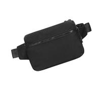 Ergonómico Ajustable Correa Cruz Cuerpo Bolsa Compacta Caja Fuerte Deporte Cintura Pack Para Viaje Y Entrenamiento Deportista Organizadores Riñonera, Negro , talla única