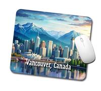Ergonómico Alfombrilla de Ratón couver, Canadá Viajes Ciudad País Sello Alfombrilla Ratón Gaming Mouse Pad 25x30cm para Ordenador,Jugadore,Trabajo