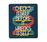 Ergonómico Alfombrilla de Ratón, El ADN lo Comprueba Antes de destruirlo Alfombrilla Base de Goma Tapete de Juego 25X30cm para Laptop Juegos Oficina