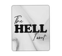 Ergonómico Alfombrilla de Ratón, El Infierno Que no haré Alfombrilla Portátil Mousepad 25X30cm para Ratón Oficina Laptop