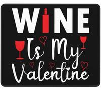 Ergonómico Alfombrilla de Ratón, El Vino es mi Amor, Antideslizante Alfombrilla Ratón, Tapete de Juego, 25X30cm, Laptop, PC, Jugadore