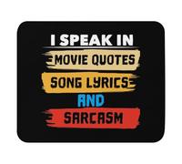 Ergonómico Alfombrilla de Ratón, Frases de películas, Letras de Canciones, Refranes, películas,Alfombrilla Multifuncional Mousepad 25X30cm para Laptop Jugadore PC