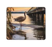 Ergonómico Alfombrilla de Ratón, Ganso Salvaje Junto al Puente, Bordes Cosidos Alfombrilla Ratón, Mousepad, 25X30cm, Gamers, Trabajo, Laptop