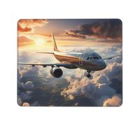 Ergonómico Alfombrilla de Ratón, Los Aviones están Volando Alto, Bordes Cosidos Alfombrilla Gaming, Mousepad, 25X30cm, Ordenador, Trabajo, Oficina