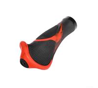 Ergonómico para empuñaduras de bicicleta con bloqueo de goma, cubiertas de manillar de aleación de aluminio para MTB Road para bicicleta, empuñaduras cómodas antideslizantes, rojo (C)