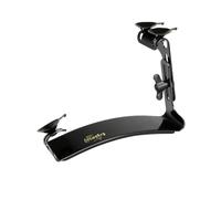 Ergoplay soporte para guitarra Johannes Tappert - ayuda ergonómica para tocar guitarra clásica - regulable en altura e inclinación - negro - con ventosas