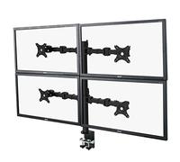 Ergosolid Soporte de Mesa Ajustable Profesional para 4 monitores de PC de 10-30 Pulgadas (25-76 cm en Diagonal) con VESA MAX de 100 x 100 mm, hasta 4 x 10 kg
