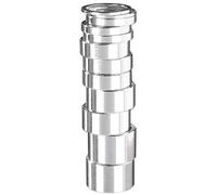 Ergotec 1 1/8'' Alloy Spacers in Silver (Pack of 10) - 10mm Silver