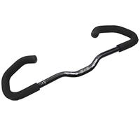 ergotec Fahrradlenker Lenkerbügel AHS-Basic 25.4 / Aluminium Al6061-t6, mit Lenkerenden, Comfort und Soft-griffüberzug Hornbar, Unisex Adulto, Negro/Arena, 25,4