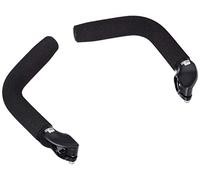 ergotec Griffüberzug Extremos del Manillar, Bar-Ends EVO-Touring/Aluminium AL6061-T6, mit Soft-Griffüberzug, Schwarz, L, 50011001, Negro