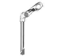 Ergotec Kobra Vario Adjustable Quill Stem in Silver - 25.4mm - 110mm (25.4mm)