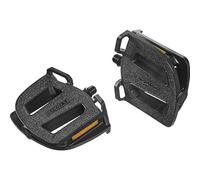 Ergotec Pedal EP-2, City Trekking (rosca de 9/16 pulgadas | 103 x 122 mm | negro), rodamiento EP, polipropileno/papel de lija, reflectores integrados, agarre seguro (86062001)