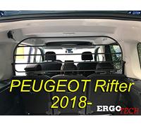 ERGOTECH Rejilla Separador protección para Peugeot Rifter, RDA65HBG-XXL kpg029, para Perros y Maletas. Segura, Confortable para tu Perro, Garantizada!