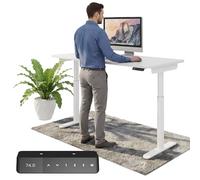 Ergotopia Desktopia One - Escritorio eléctrico regulable en altura, altura regulable, mesa ajustable con certificación TÜV, 180 x 80 cm