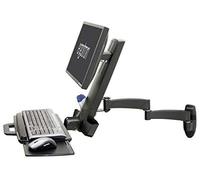 Ergotron 200 series combo arm 61 cm (24') negro - soporte de pared par
