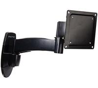 Ergotron 200 Series Wall Mount Arm, 1 Extension - Soporte de Pared para Pantalla Plana (1 Extension, 11,3 kg, 60,96 cm (24), 75 x 75, 100 x 100 mm, 180°, 360°, Negro)