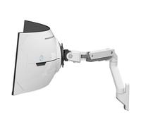 Ergotron Brazo para Monitor de Juegos HX VHD de Alta Resistencia, Soporte de Pared para Monitor Individual, para monitores curvados ultraanchos 1000R de hasta 57 Pulgadas, 13-17 kg, VESA 75 x 75 mm o