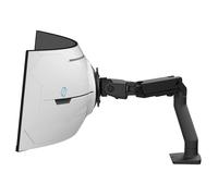 Ergotron HX Monitor Arm with VHD Pivot - Brazo de Monitor para Escritorio, Negro Mate, Soporta 17 kg y Monitores Curvos 1000R Hasta 57" (144.8 cm)
