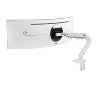 Ergotron HX Series 45-647-216 Brazo de Monitor para Escritorio, Abrazadera, Soporta Pantallas hasta 124.5 cm (49") y 19.1 kg, Ajuste de Altura, Inclinación, Rotación 360°, Blanco