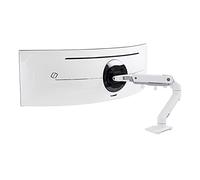 HX Desk Monitor Arm+HD Pivot White