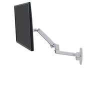 Brazo para monitor Ergotron LX de pared aluminio blanco, 34", 11,3kg, inclinación y giro avanzados