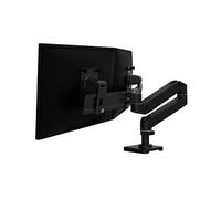 Ergotron LX Pro Series 45-684-292 - Brazo Doble de Montaje en Mesa para 2 Monitores LCD hasta 68.6 cm, 8.5 kg, Ajuste de Altura e Inclinación, Negro