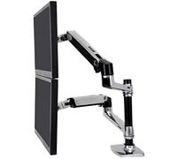 Ergotron lx series dual stacking arm 61 cm (24') plata escritorio