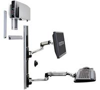 Ergotron lx sistema de montaje en pared con soporte cpu medium - plata