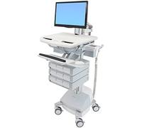 Ergotron styleview aluminio, gris, blanco panel plano carro multimedia