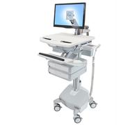Ergotron styleview aluminio, gris, blanco panel plano carro multimedia