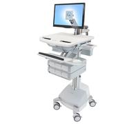 Ergotron styleview aluminio, gris, blanco panel plano carro multimedia