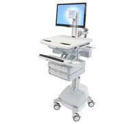 Ergotron styleview aluminio, gris, blanco panel plano carro multimedia