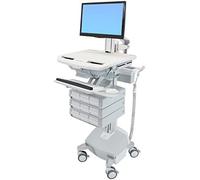 Ergotron styleview aluminio, gris, blanco panel plano carro multimedia