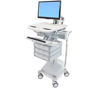 Ergotron styleview aluminio, gris, blanco panel plano carro multimedia