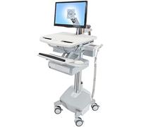 Ergotron styleview aluminio, gris, blanco panel plano carro multimedia