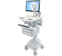 Ergotron styleview aluminio, gris, blanco panel plano carro multimedia