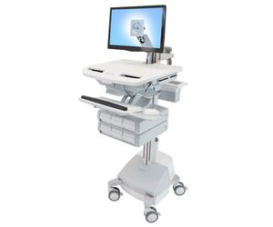 Ergotron styleview aluminio, gris, blanco panel plano carro multimedia