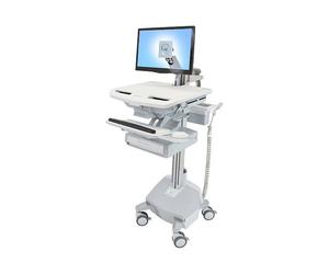 Ergotron StyleView Carro Multimedia con Brazo LCD, 1 Cajón, Capacidad 15 kg, 24", 75x75/100x100 VESA, SAU-EU