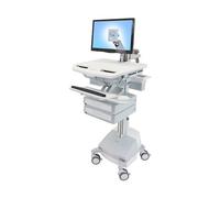 Ergotron StyleView Carro Multimedia con Brazo para LCD, 2 Cajones, SLA-Antrieb, para Paneles hasta 24" (61 cm), Gris/Blanco