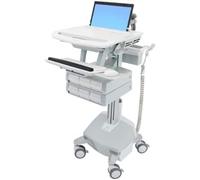 Ergotron styleview multimedia tarjeta aluminio, gris, blanco portátil