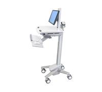 Ergotron StyleView SV40 Carro Portátil para Monitores LCD hasta 61 cm (24"), Capacidad 16 kg, Brazo Articulado, Color Blanco