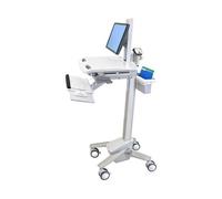 Ergotron StyleView SV41 Carro Multimedia con Brazo LCD, Blanco, Hasta 61 cm (24"), 16 kg Capacidad, Aluminio, Inclinación 0-25°, Ángulo 90°
