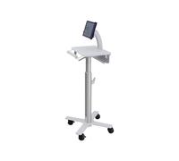 Ergotron StyleView Tablet Cart, SV10 Aluminio, Blanco Tableta Carro multimedia