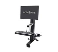 Ergotron WorkFit- S - Estación de Trabajo Sentado o de pie, Color Negro
