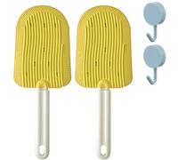 ERGRFHNL Cat Tongue Comb, Celery Pets Cat Tongue Comb, Cat Tongue Brush, Cat Brushes For Indoor Cats, Cat Brush For Shedding, Cat Comb For Shedding (2pcs Yellow)