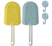 ERGRFHNL Cat Tongue Comb, Celery Pets Cat Tongue Comb, Cat Tongue Brush, Cat Brushes For Indoor Cats, Cat Brush For Shedding, Cat Comb For Shedding (Yellow+Blue)
