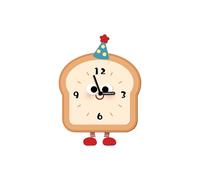 Ergrocar Reloj De Pared, Reloj De Pared De Pan De Dibujos Animados Modernos Relojes Decorativos De Pared Decorativos De Columpio Inferior Adecuado para Sala De Estar, Dormitorio, Cocina